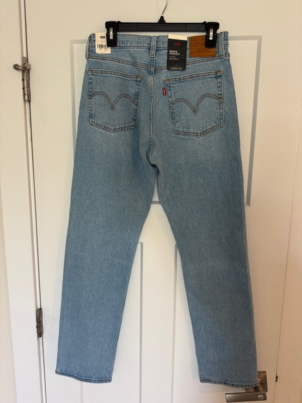Levi's Light Blue High-Rise Straight Jeans - Picture 2 of 4